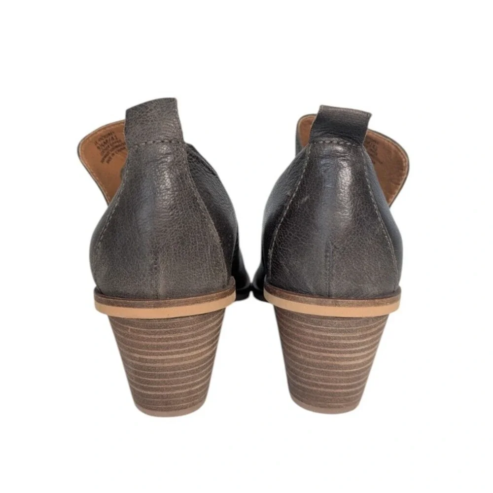 Lucky Brand Victorey Brown Leather Ankle Boots Booties Size 9.5 Pointed Toe